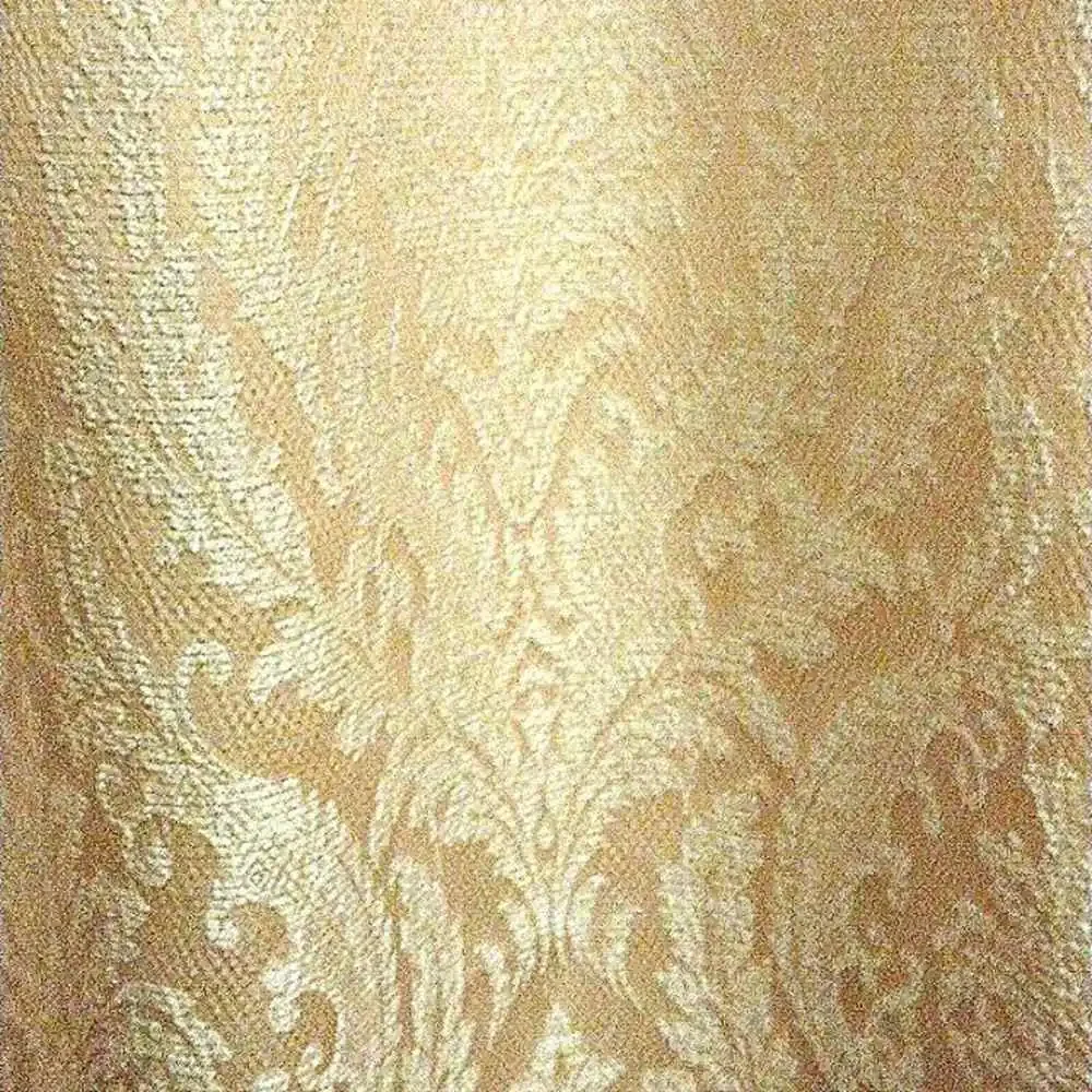 2 Drapery PANELS Brocade Baroque Curtain Soft Pink Shimmer Silver Grommet Modern
